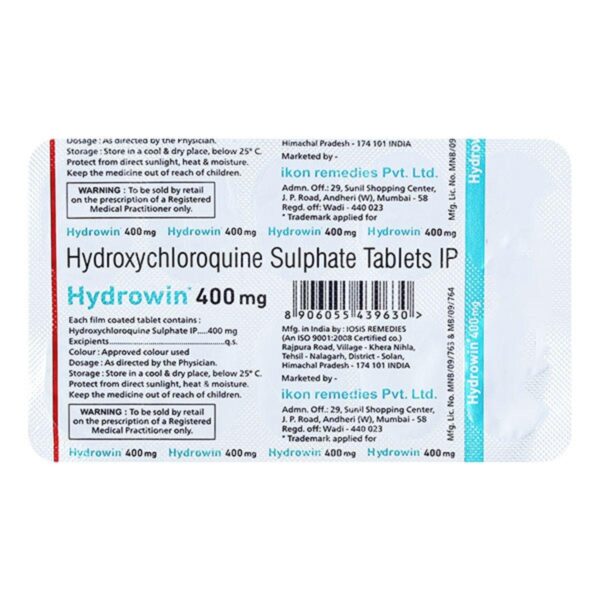 HYDROWIN 400MG TAB Medicines CV Pharmacy