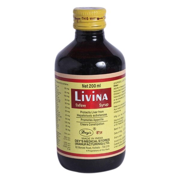 LIVINA-200ML SYRUP AYURVEDIC CV Pharmacy