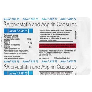 AZTOR ASP 75 CAP ANTIHYPERLIPIDEMICS CV Pharmacy