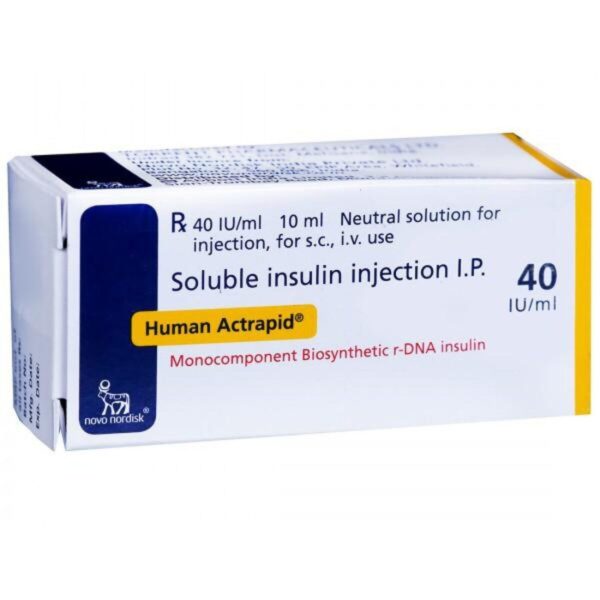 HUMAN ACTRAPID 40IU/ML INJ 10ML COLD CHAIN CV Pharmacy 2