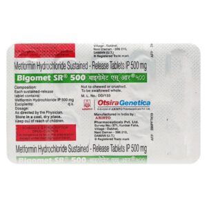 BIGOMET SR 500 ENDOCRINE CV Pharmacy