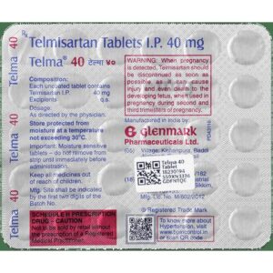 TELMA 40 TAB ANGIOTENSIN-II ANTAGONIST CV Pharmacy