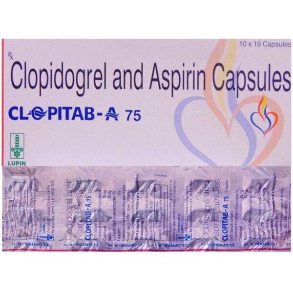 CLOPITAB-A 75 CAPS (LUPIN) ANTIPLATELETS CV Pharmacy 2