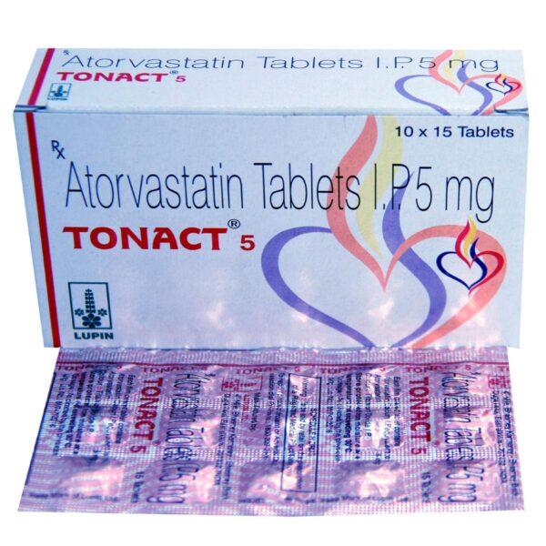 TONACT 5MG TAB ANTIHYPERLIPIDEMICS CV Pharmacy