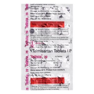 TELISTA-20 ANGIOTENSIN-II ANTAGONIST CV Pharmacy