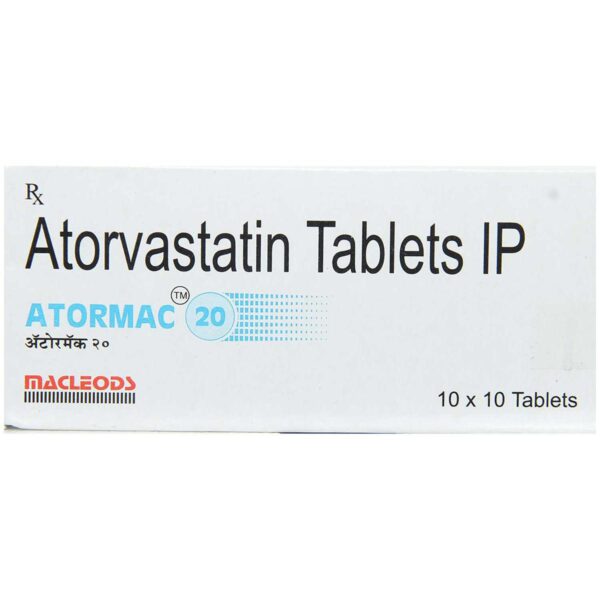 ATORMAC 20 ANTIHYPERLIPIDEMICS CV Pharmacy