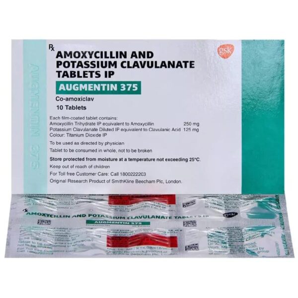 AUGMENTIN 375 ANTI-INFECTIVES CV Pharmacy