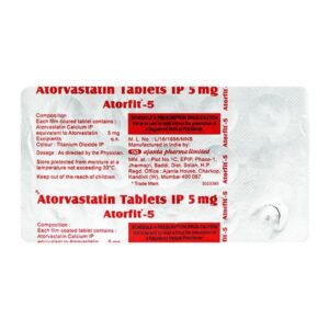 ATORFIT 5MG TAB ANTIHYPERLIPIDEMICS CV Pharmacy