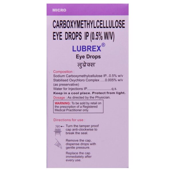 LUBREX EYE DROPS Medicines CV Pharmacy