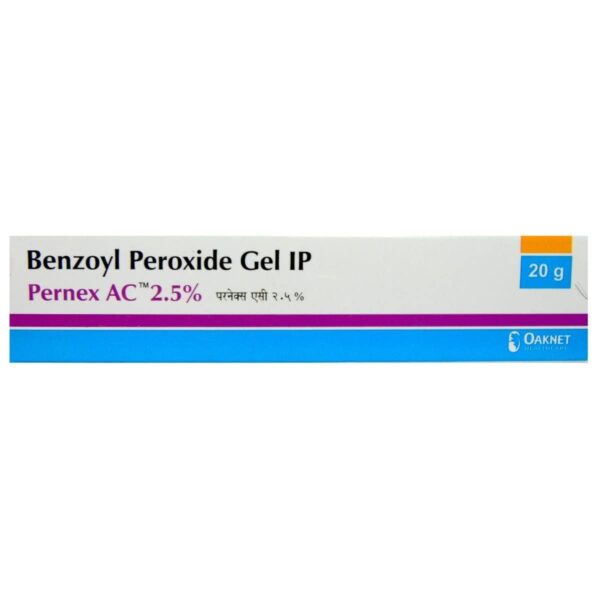 PERNEX-AC 2.5% GEL 20G Medicines CV Pharmacy