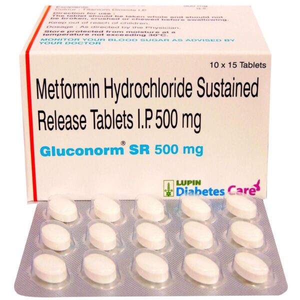 GLUCONORM SR 500 TAB ENDOCRINE CV Pharmacy