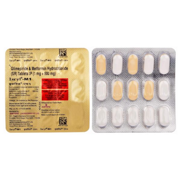 ISRYL M1 TAB ENDOCRINE CV Pharmacy