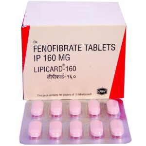 LIPICARD-160 ANTIHYPERLIPIDEMICS CV Pharmacy