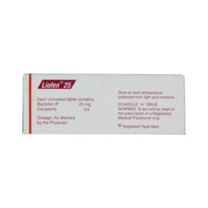 LIOFEN 25MG TAB Medicines CV Pharmacy