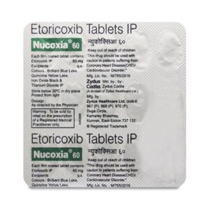 NUCOXIA 60MG MUSCULO SKELETAL CV Pharmacy