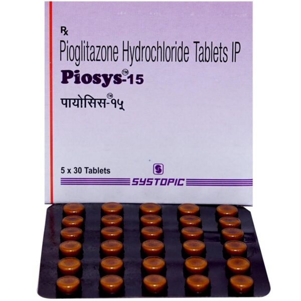 PIOSYS-15 TAB ENDOCRINE CV Pharmacy