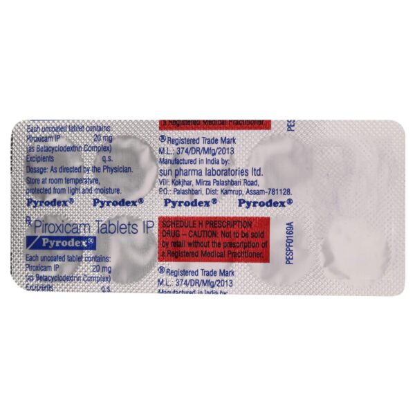 PYRODEX  TAB MUSCULO SKELETAL CV Pharmacy