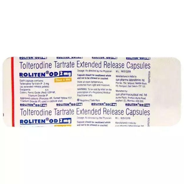 ROLITEN OD-2MG Medicines CV Pharmacy