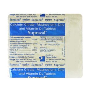 SUPRACAL TAB CALCIUM CV Pharmacy