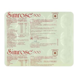 SIMROSE-500 CAP 15`S Medicines CV Pharmacy