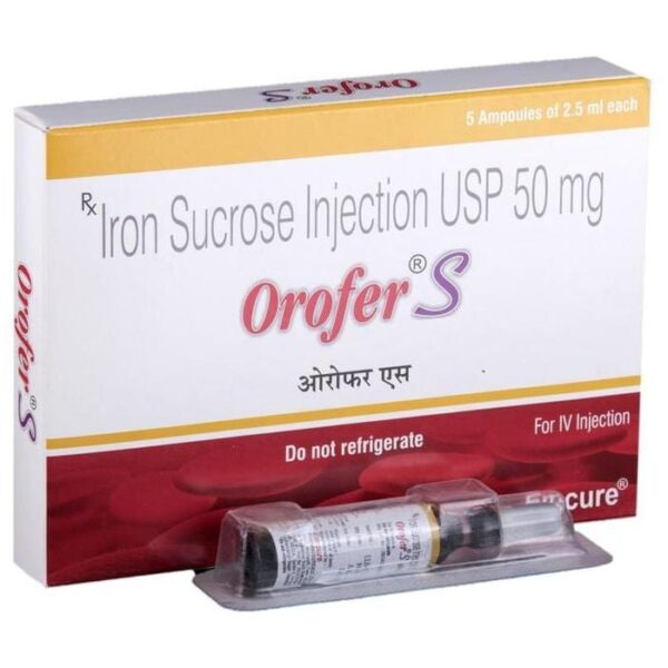 OROFER S 50MG INJ 2.5ML Medicines CV Pharmacy