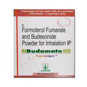 BUDAMATE 400MCG TRANSCAP ANTIASTHAMATICS CV Pharmacy