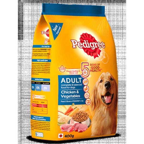 PEDIGREE-3 ADULT (CHICK&VEG) 400G FOOD CV Pharmacy 2