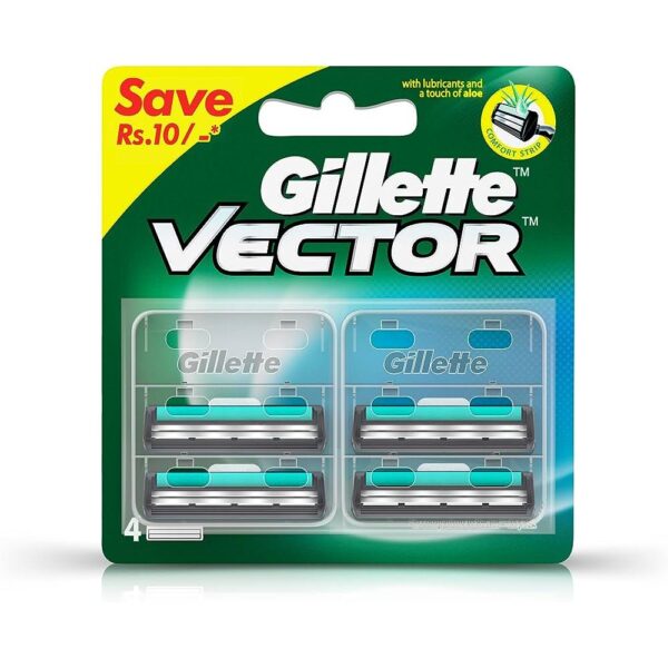 GILLETTE VECTOR CARTRIDGE 4`S GROOMING CV Pharmacy 2