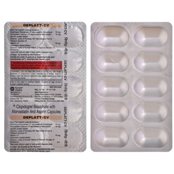 DEPLATT CV (10MG) CAP ANTIPLATELETS CV Pharmacy 2