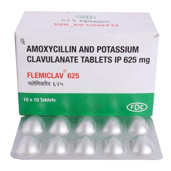 FLEMICLAV 625 TAB ANTI-INFECTIVES CV Pharmacy