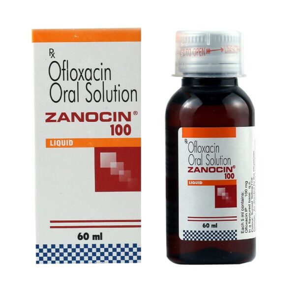 ZANOCIN 100MG/5ML SOLUTION 60ML ANTI-INFECTIVES CV Pharmacy