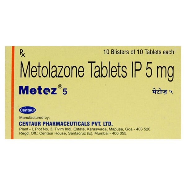 METOZ 5MG TAB Medicines CV Pharmacy