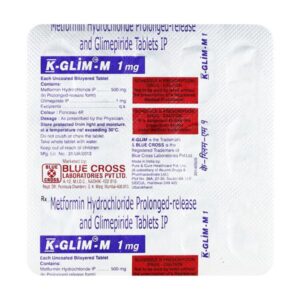 K-GLIM-M1 TAB ENDOCRINE CV Pharmacy