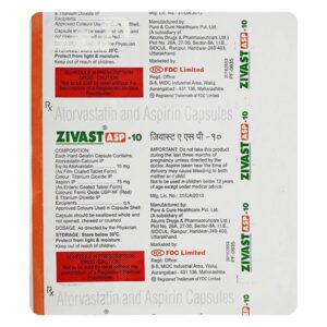 ZIVAST-ASP 10 CAP ANTIHYPERLIPIDEMICS CV Pharmacy