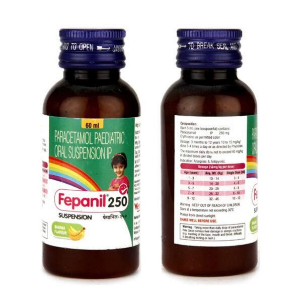 FEPANIL 250MG/5ML SYR Medicines CV Pharmacy