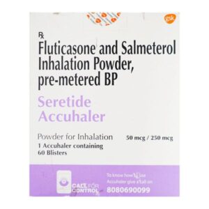 SERETIDE ACCUHALER 50MCG/250MCG 60`S ANTIASTHAMATICS CV Pharmacy