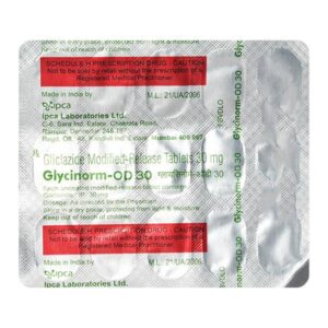 GLYCINORM-OD 30MG TAB ENDOCRINE CV Pharmacy