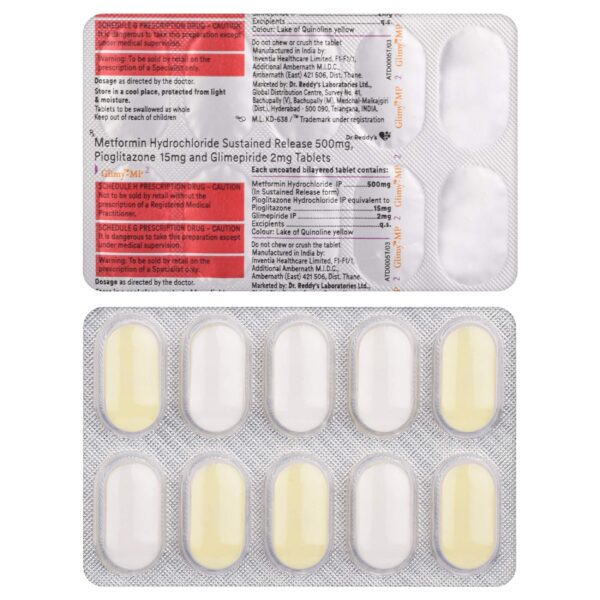 GLIMY MP2 TAB ENDOCRINE CV Pharmacy