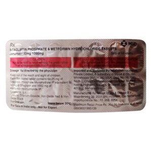 JANUMET 50MG/1000MG TAB 14`S ENDOCRINE CV Pharmacy