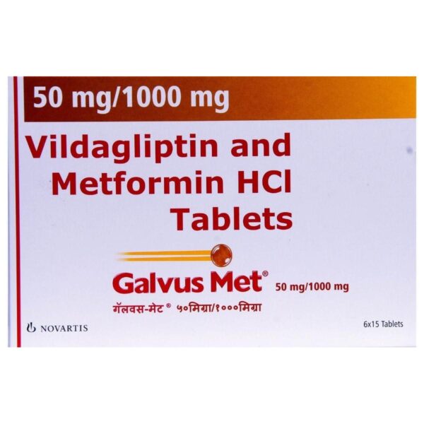 GALVUS MET 50MG/1000MG TAB ENDOCRINE CV Pharmacy 2