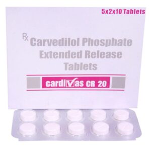 CARDIVAS CR 20MG BETA BLOCKER CV Pharmacy