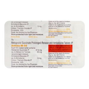 AMTAS-M 50MG TAB BETA BLOCKER CV Pharmacy