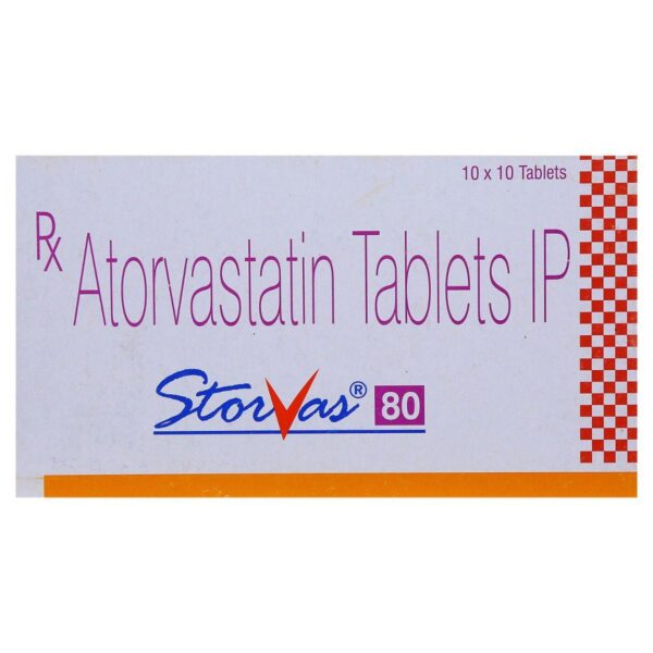 STORVAS 80MG TAB ANTIHYPERLIPIDEMICS CV Pharmacy