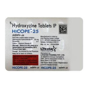 HICOPE 25MG TAB ANTIHISTAMINICS CV Pharmacy