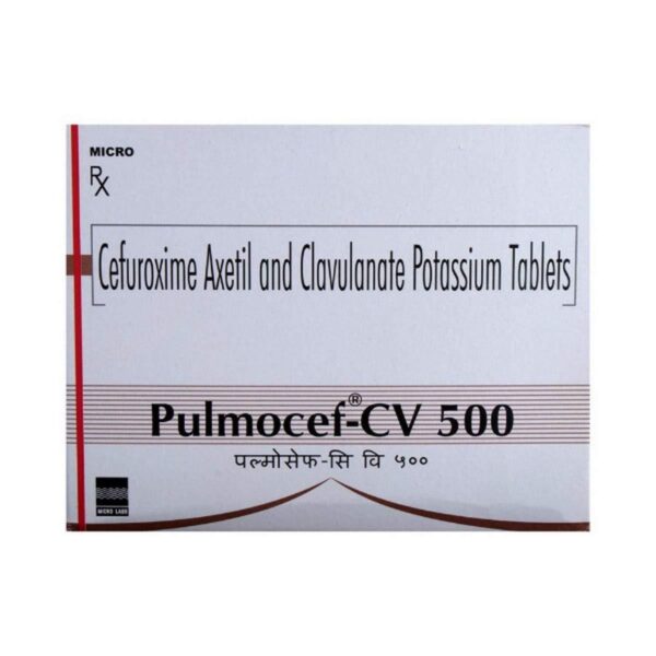 PULMOCEF CV 500MG TAB ANTI-INFECTIVES CV Pharmacy