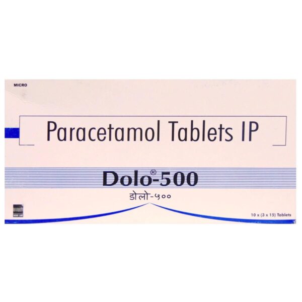 DOLO 500MG TAB ANALGESICS AND ANTIPYRETICS CV Pharmacy