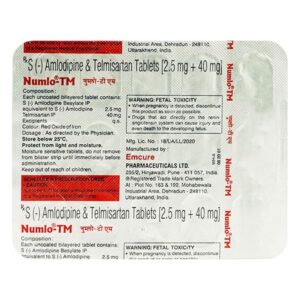 NUMLO-TM (2.5MG) TAB BETA BLOCKER CV Pharmacy