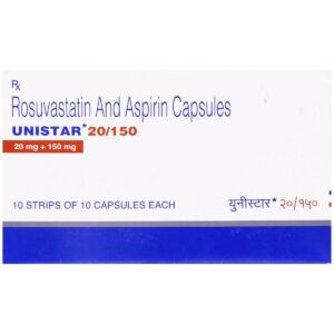 UNISTAR 20/150MG CAP ANTIHYPERLIPIDEMICS CV Pharmacy