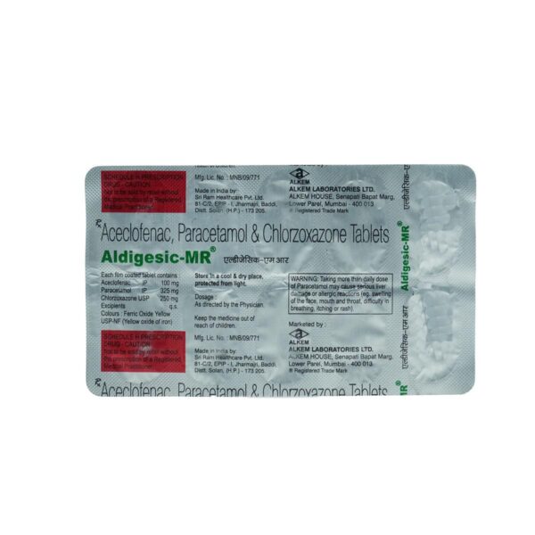 ALPIGESIC-MR TAB MUSCLE RELAXANTS CV Pharmacy 2