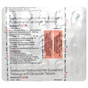 MEFOMIN GZ 80 TAB ENDOCRINE CV Pharmacy